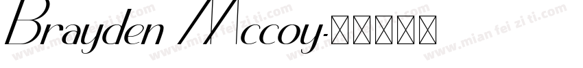 Brayden Mccoy字体转换